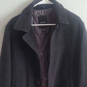 London Fog Black Quilted Coat